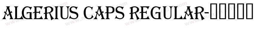 Algerius Caps Regular字体转换